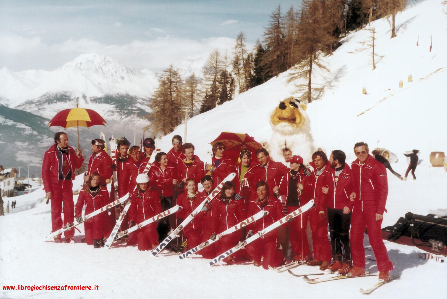Aosta-Pila, vincitrice della puntata casalinga di Questa Pazza Pazza Neve 1977