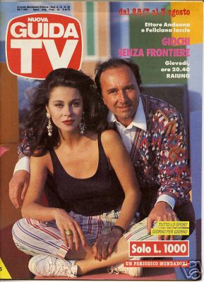 GUIDA TV 1991: IN COPERTINA, ETTORE ANDENNA E FELICIANA IACCIO